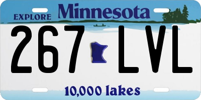 MN license plate 267LVL