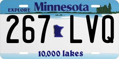 MN license plate 267LVQ