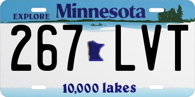 MN license plate 267LVT