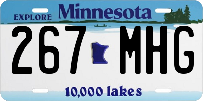 MN license plate 267MHG