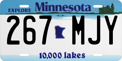 MN license plate 267MJY
