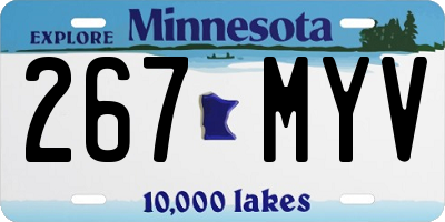 MN license plate 267MYV