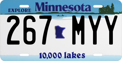MN license plate 267MYY