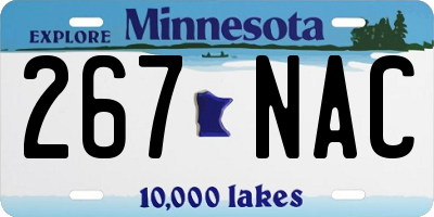 MN license plate 267NAC