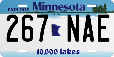 MN license plate 267NAE