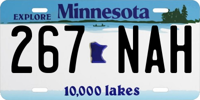 MN license plate 267NAH