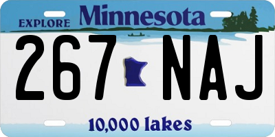 MN license plate 267NAJ