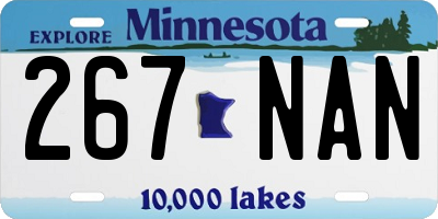 MN license plate 267NAN