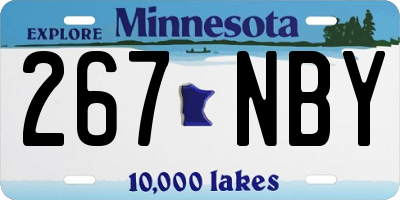 MN license plate 267NBY
