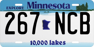 MN license plate 267NCB