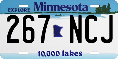MN license plate 267NCJ