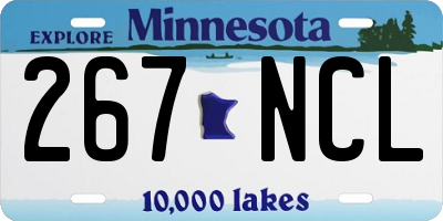 MN license plate 267NCL