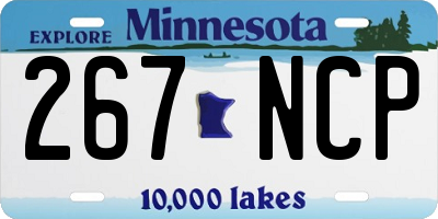 MN license plate 267NCP