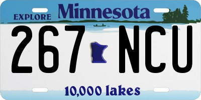 MN license plate 267NCU