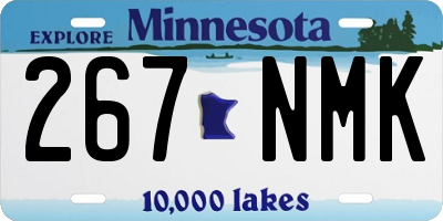 MN license plate 267NMK
