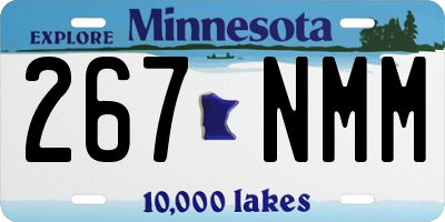 MN license plate 267NMM