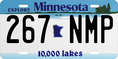MN license plate 267NMP