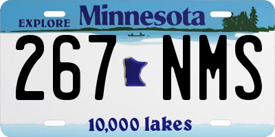 MN license plate 267NMS
