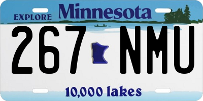 MN license plate 267NMU