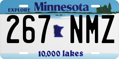 MN license plate 267NMZ