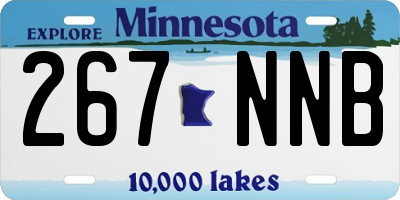 MN license plate 267NNB