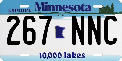 MN license plate 267NNC