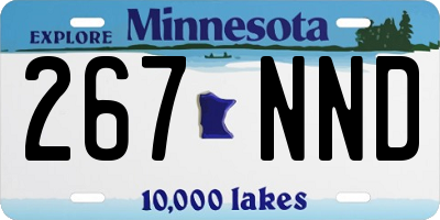 MN license plate 267NND