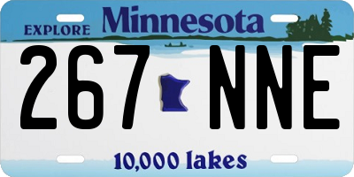 MN license plate 267NNE