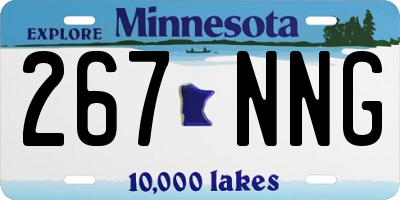 MN license plate 267NNG