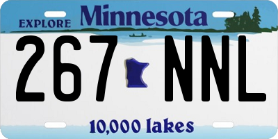 MN license plate 267NNL