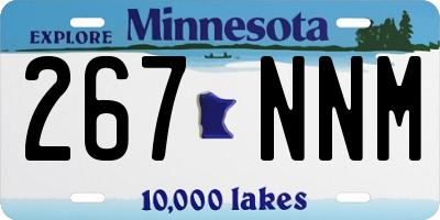 MN license plate 267NNM