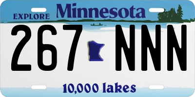 MN license plate 267NNN