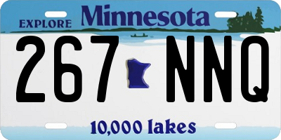 MN license plate 267NNQ