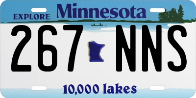 MN license plate 267NNS