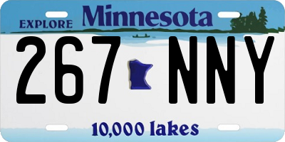 MN license plate 267NNY