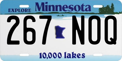 MN license plate 267NOQ