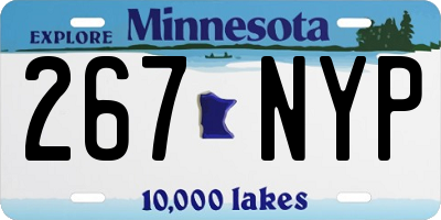 MN license plate 267NYP