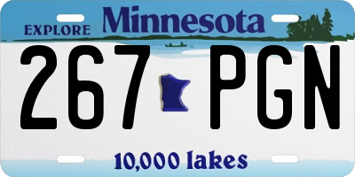 MN license plate 267PGN