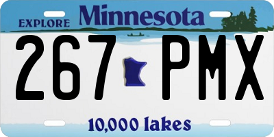 MN license plate 267PMX