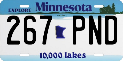 MN license plate 267PND