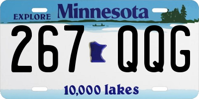 MN license plate 267QQG