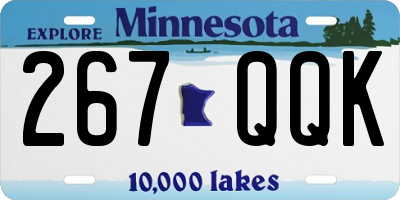 MN license plate 267QQK