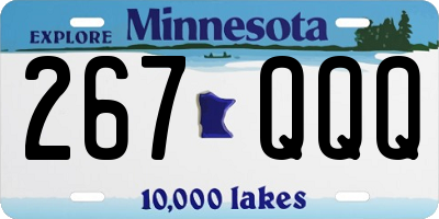 MN license plate 267QQQ