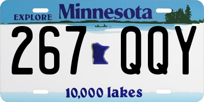 MN license plate 267QQY