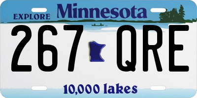 MN license plate 267QRE