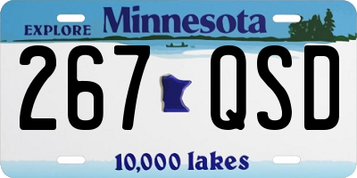 MN license plate 267QSD