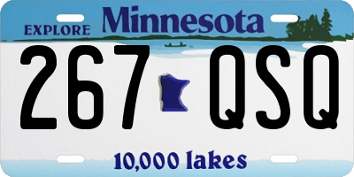 MN license plate 267QSQ