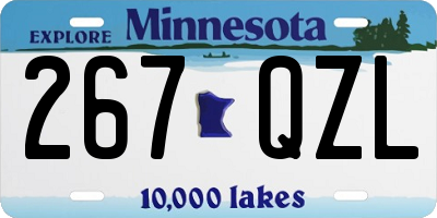 MN license plate 267QZL