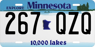 MN license plate 267QZQ