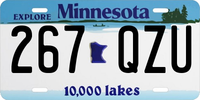 MN license plate 267QZU